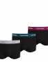 Calvin Klein Low Rise Trunk  3pk 0000U2664G-MXB Ανδρικά Μπόξερ  3 τεμαχίων με χρωματιστά λάστιχα, ΜΑΥΡΟ